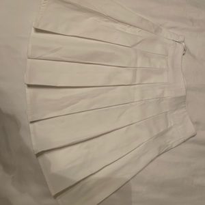 White mini skirt